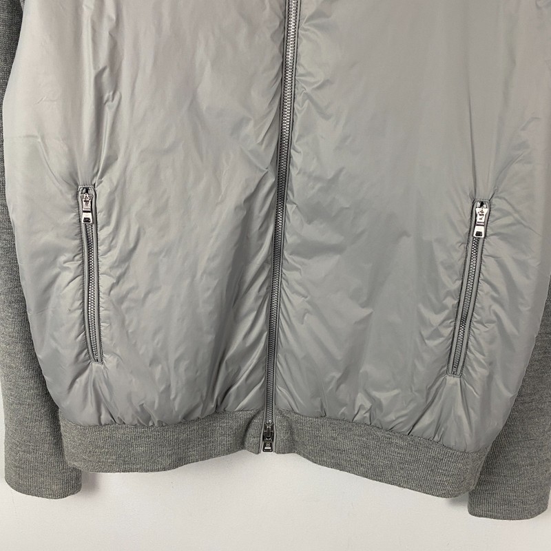 Peter Millar M Holdridge Hybrid Full-Zip Sweater Size M Merino Wool Gale Gray gallery