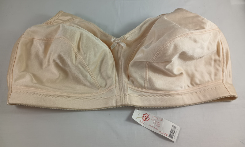ABC Mastectomy Bra Style 118 Size 44D Beige No Wire Rose NWT