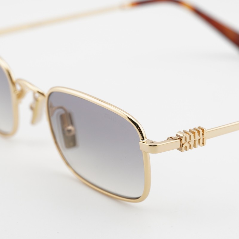 New Miu Miu MUA53S 5AK04O Gold/Clear Gradient Dark Grey 49-22-140 Sunglasses gallery