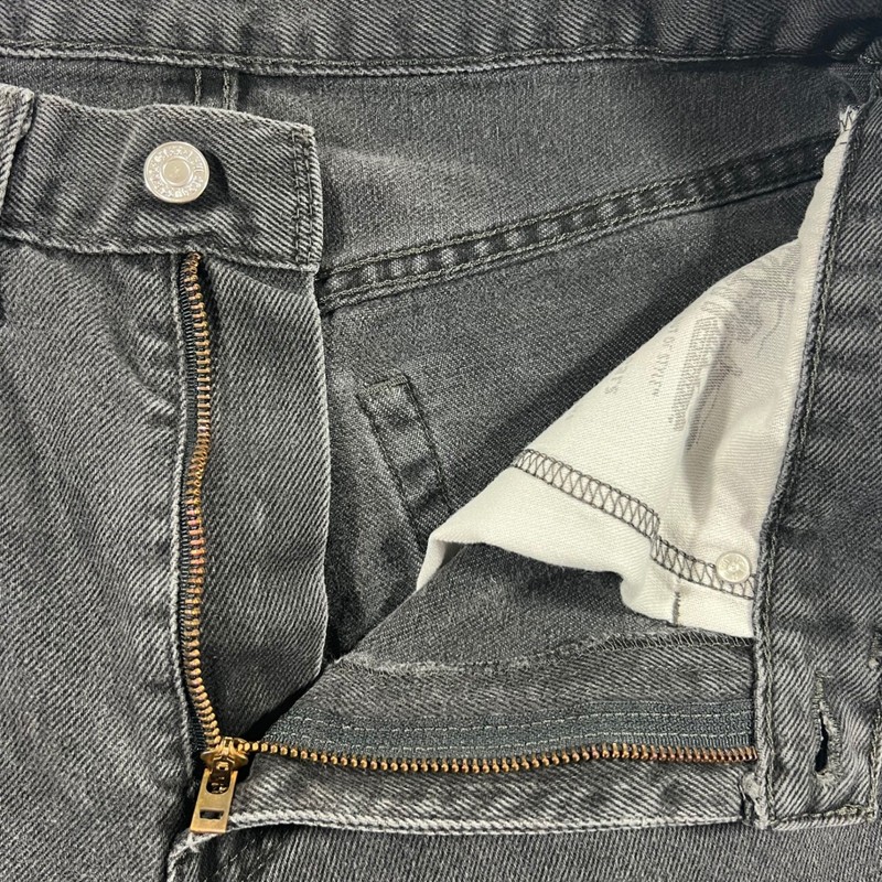 LEVI'S 550 Relaxed Fit Jeans Mens 32x30 Washed Black Bleach Stain Tapered 2016 gallery