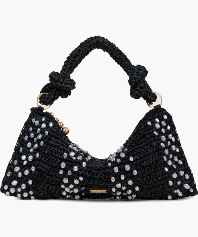 Cult Gaia Pearl Nano Hera Raffia Bag NWT