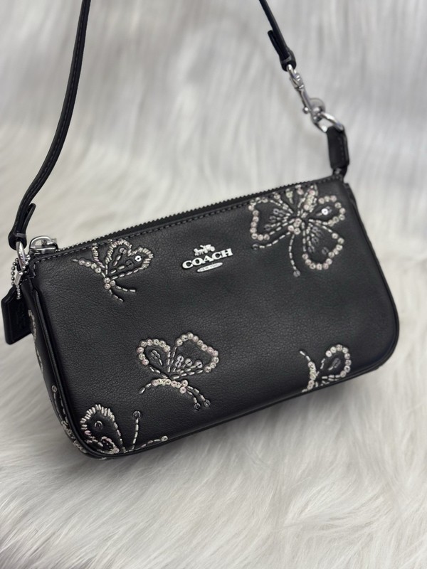 NWT Coach Nolita 19 With Sparkly Butterfly Print CCF58 In Black Multi gallery