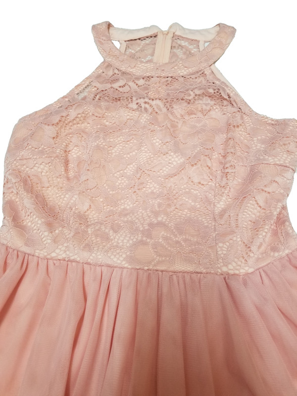 Young Women's Blush Pretty Lace Design Formal Dress Size Small Dressystar gallery
