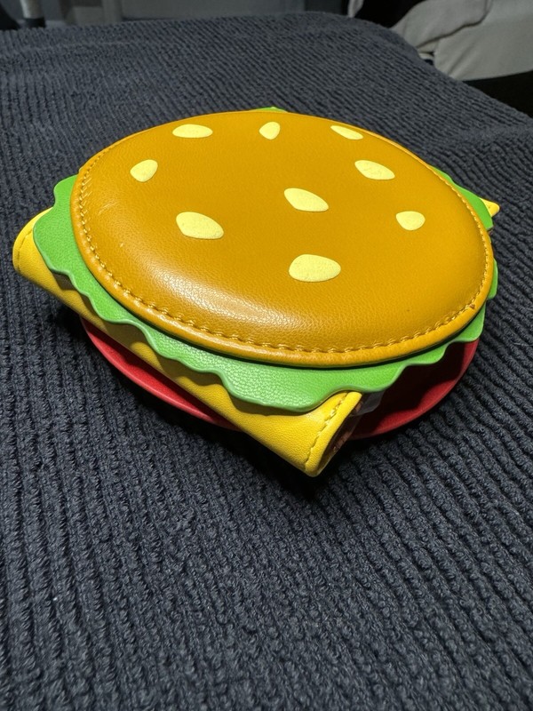 Cheeseburger Wallet Whimsical Krabby Patty Inspired Novelty Funny