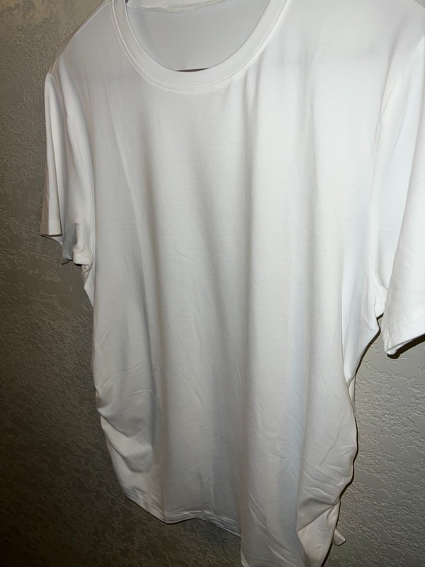 XXL Women’s Maternity Shirts Sleeve Casual Crew Neck Undershirts Side Ruched