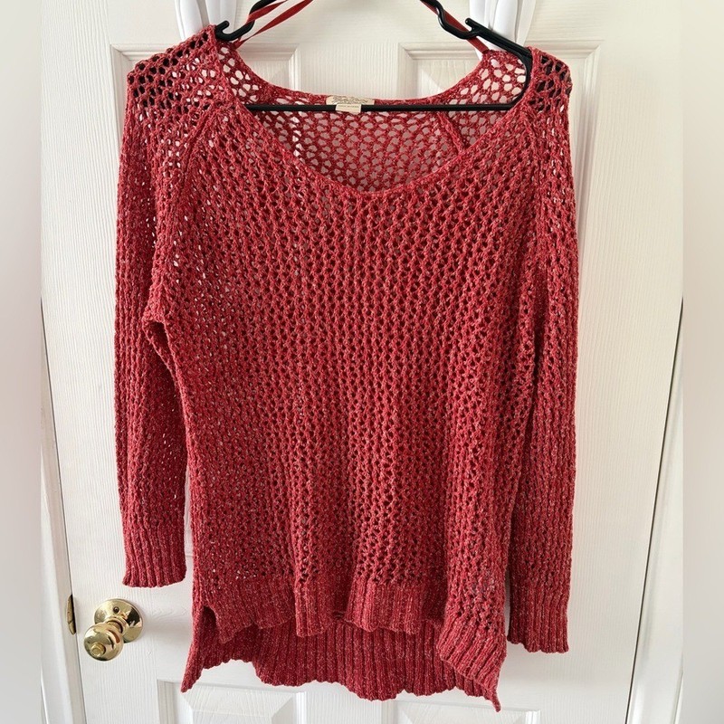 Lucky Brand Open-Knit Sweater