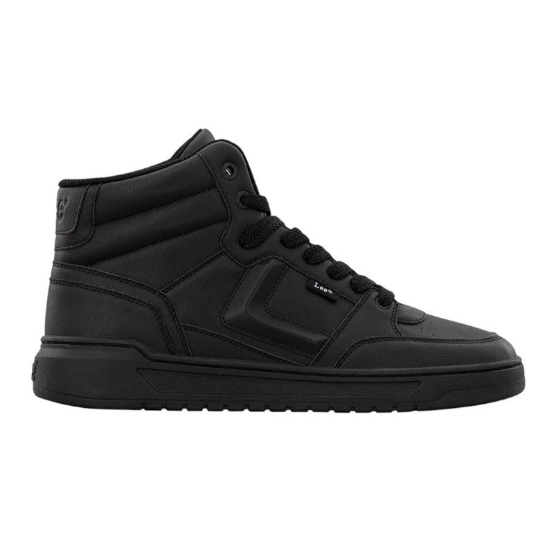 Lee Prescot Mid Lace Up Mens Black Sneakers Casual Shoes M000082-9800