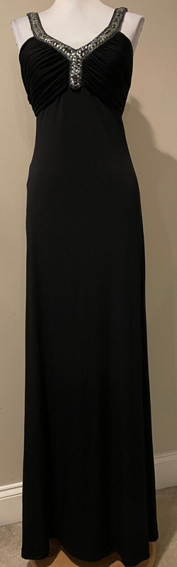 DB STUDIO Womens Long Black Evening Occasion Dress – Sz 2