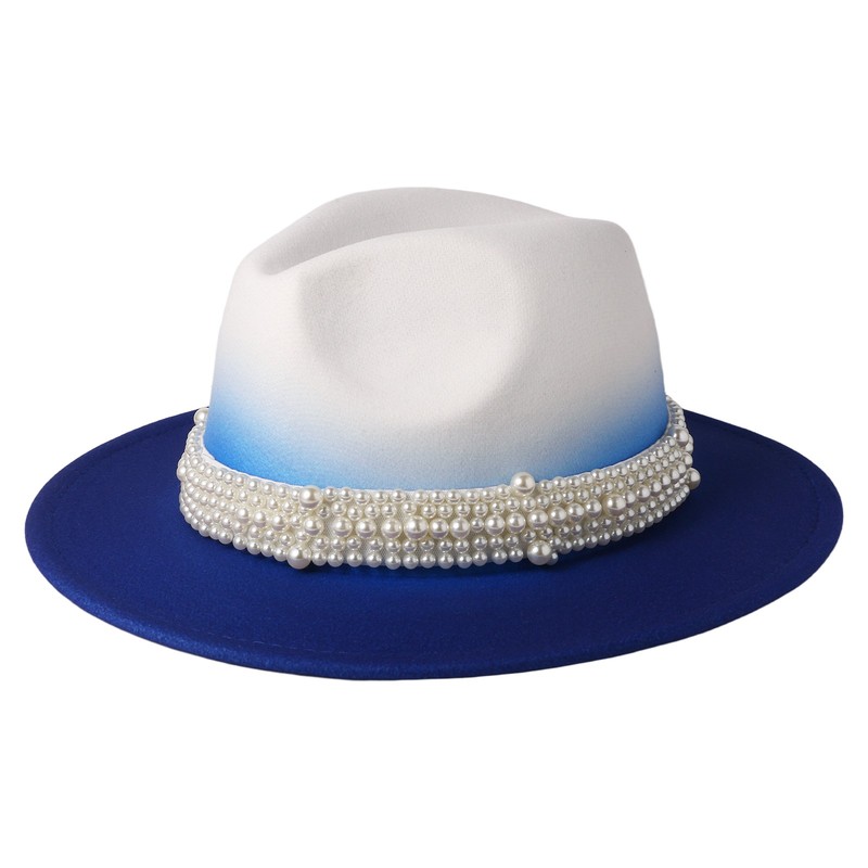 Women’s Embroidered Cowboy Hat Floral Decor Western Sun Hat for Party Daily Wear
