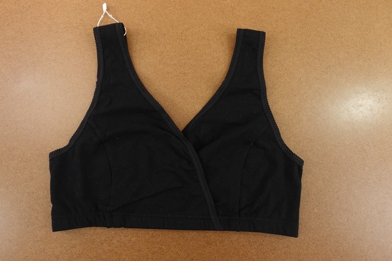 Cakye Womens Size Large Black Cotton Blend Maternity Nursing Sleep Bra New