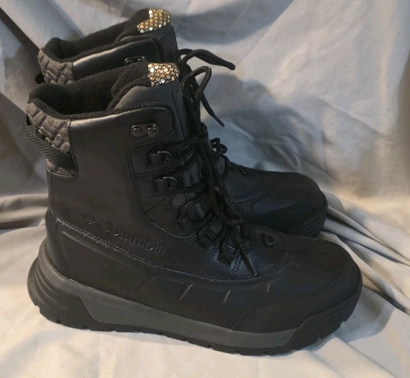 Columbia Bugaboot Celsius Waterproof Ins Boots Black Shark Men SZ 10 NWOB Defect