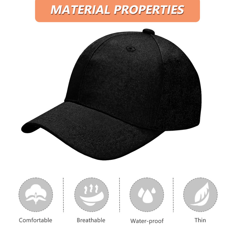 Personalized Custom Logo Baseball Cap Unisex Adjustable Hat Multiple Color gallery