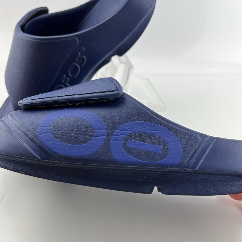 Oofos OOahh Navy Blue Sport Flex Slide Sandals Recovery Footwear EU 38 / W7 M5 gallery