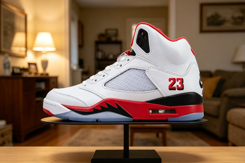 US10-Air Jordan 5 Retro Fire Red 2025 HQ7978-101 Men's Sneakers gallery