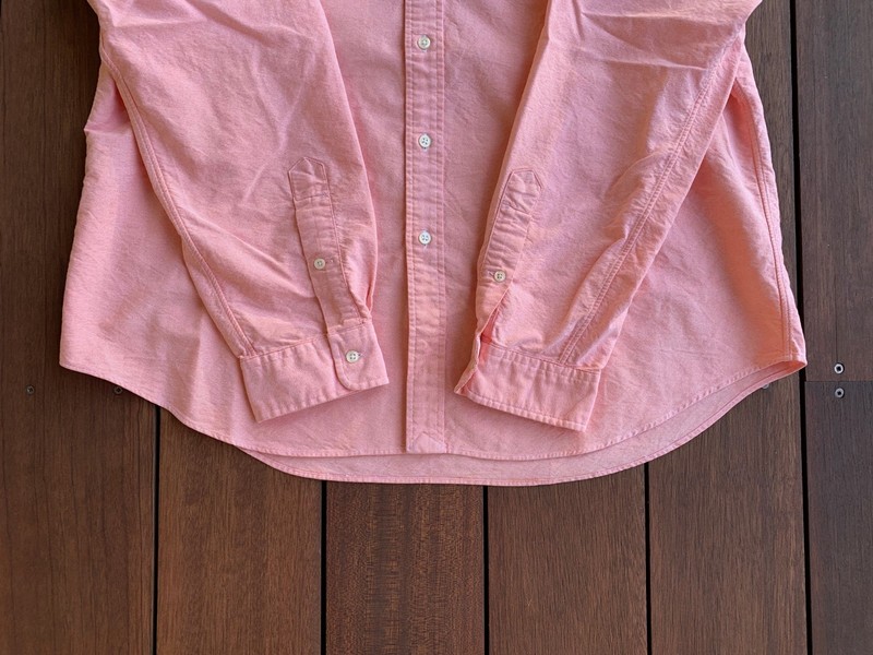 Ralph Lauren Garment Dyed Oxford Shirt Mens Sz XL Orange OCBD Classic Ivy Polo gallery