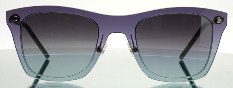 MARC JACOBS 25/S TVPGY Blue Fade Womens Square Mirror Sunglasses 49-22-140 B:42 gallery