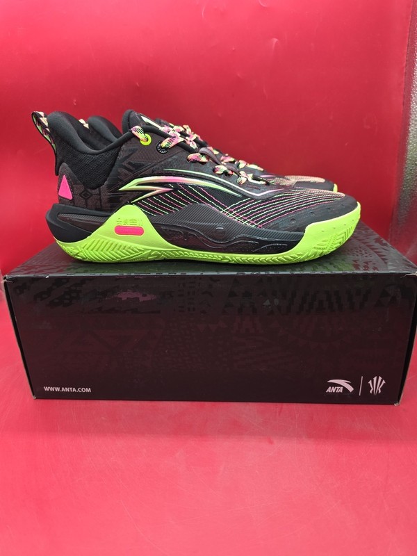 Mens Size 9 Anta Kai 1 Speed Black Brown Yellow Basketball Shoes 8125B1128S-8