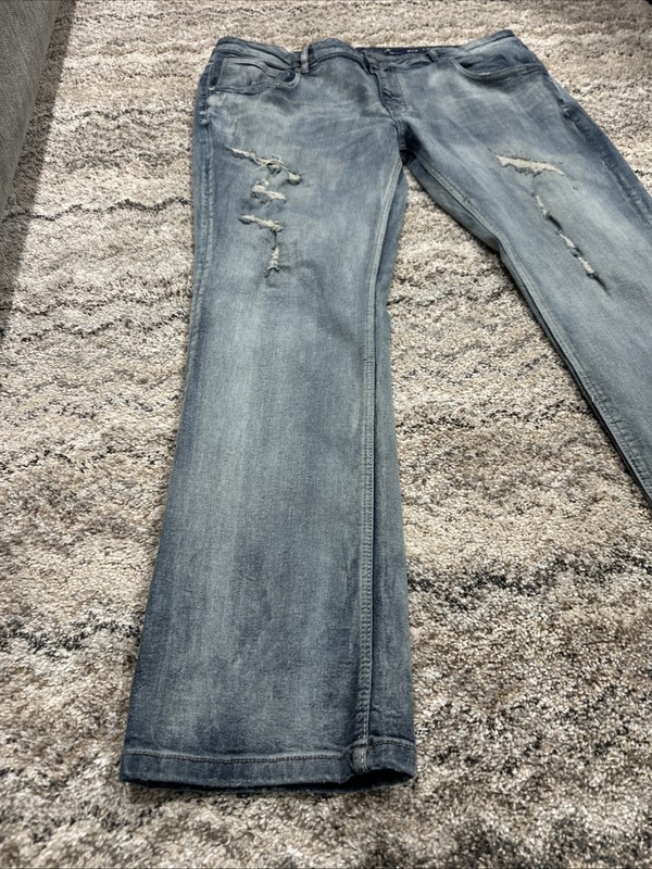 M.Society Slim Straight BOB Stretch Waist Jeans Men’s Size 44X32 gallery