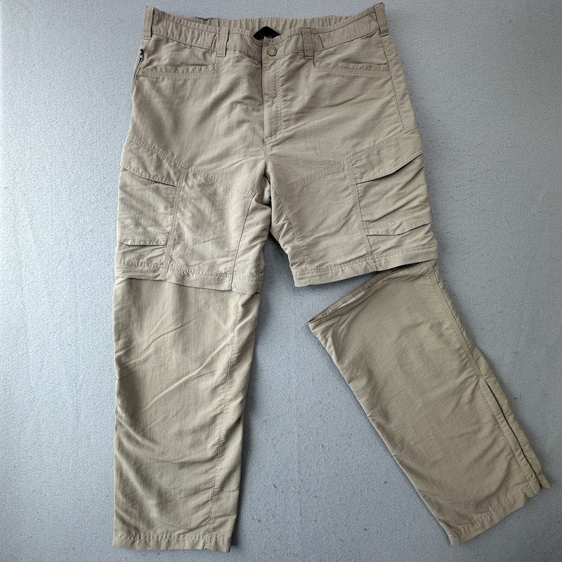 North Face Pants Mens Extra Large Khaki Brown Paramount Peak II Convertible