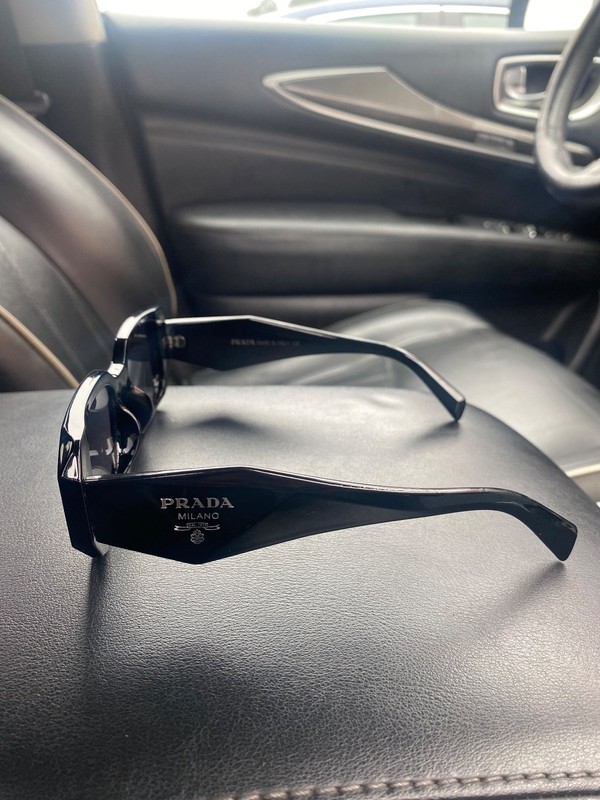Prada PR17WS 1AB5S049 Women’s Sunglasses 49 mm Black / Dark Grey Lens