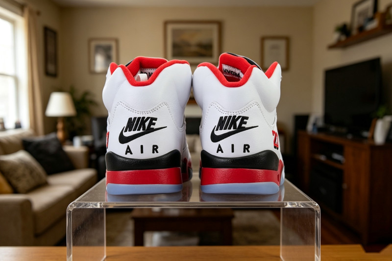 US10-Air Jordan 5 Retro Fire Red 2025 HQ7978-101 Men's Sneakers gallery
