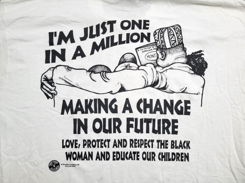 VTG 90s Million Man March Washington DC Hip Hop Shirt Rap Tee Single Stitch 2XL