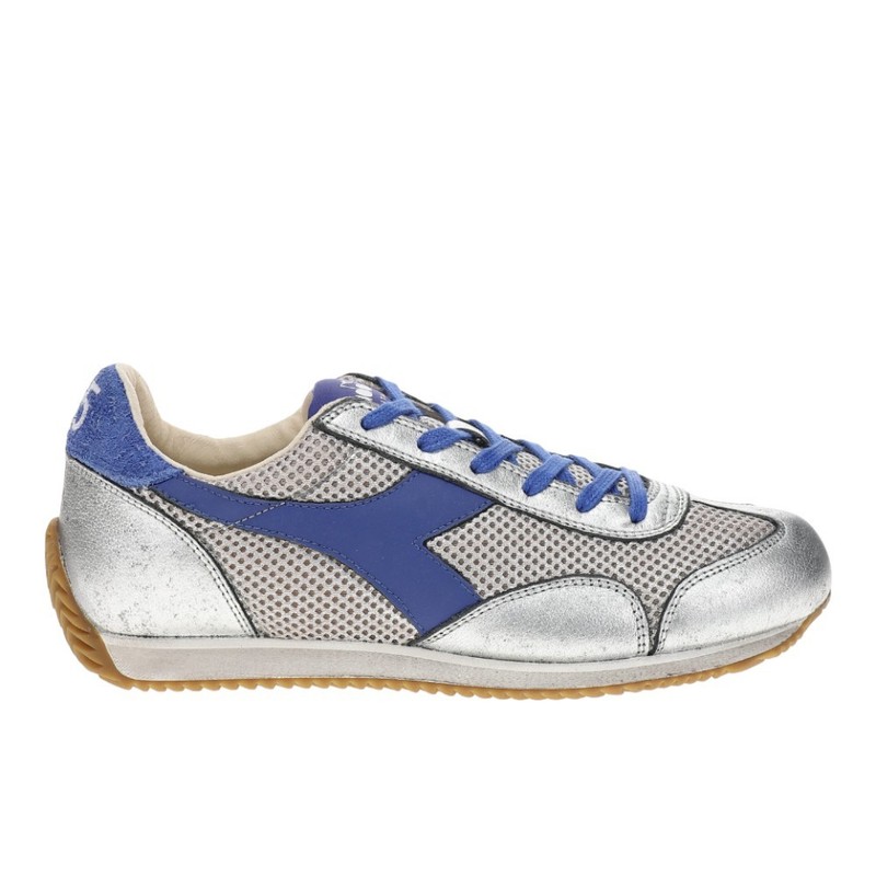 diadora Equipe Stellar Sw Heritage Lace Up Mens Blue, Silver Sneakers Casual Sh