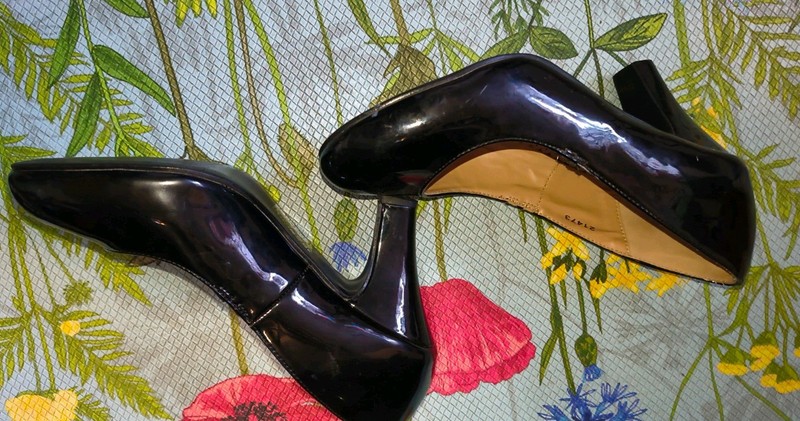 Jornee Collection Kalani Heels Women's Size 9 Black Leather gallery
