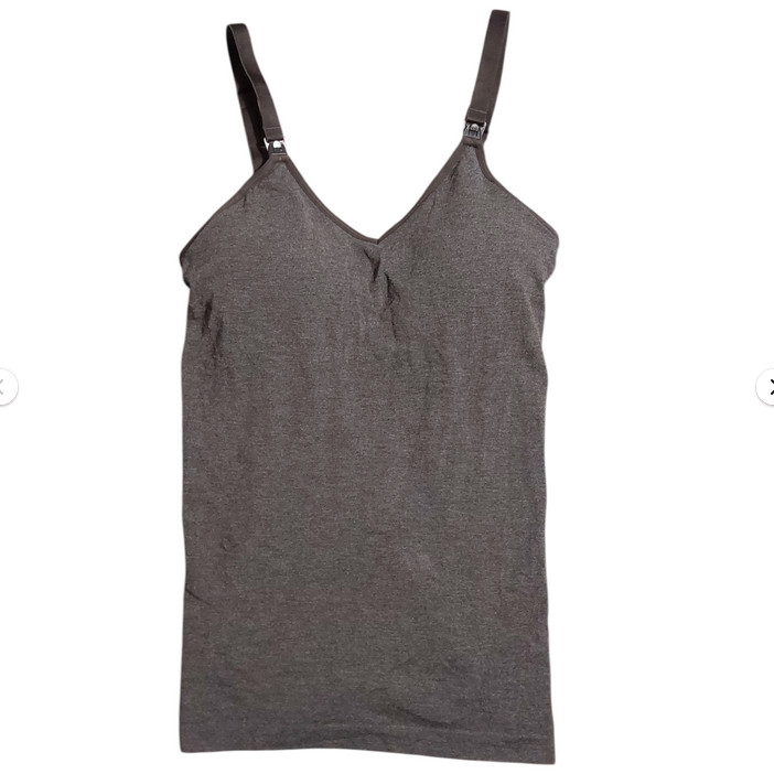 Auden Women’s Grey Nursing Lightly Lined Cami FREE S&H NWT