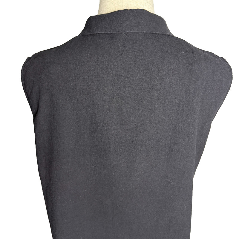 Cupshe Sleeveless Mini Dress or Tunic, Black Sz L, Button Details Create V Neck gallery