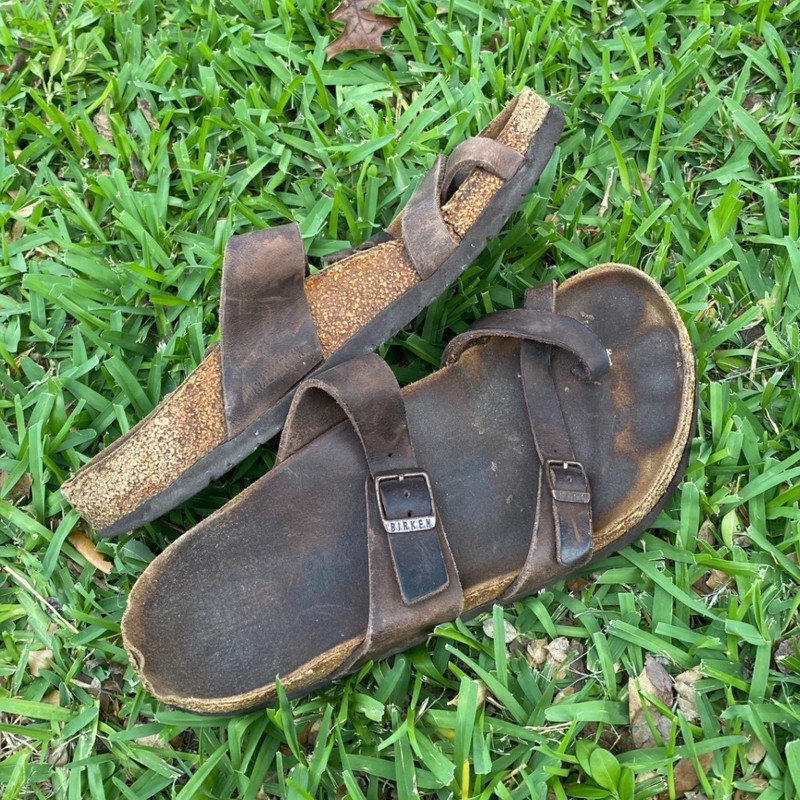 Birkenstock Mayari Oiled Leather Sandals Tobacco Brown Size 41 Womens 10-10.5 gallery