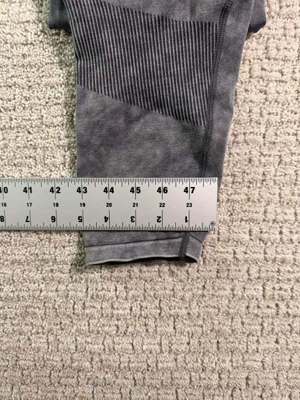 Pink Victoria's Secret Seamless Leggings Gray Mineral Wash High Waist LG SKU152 gallery