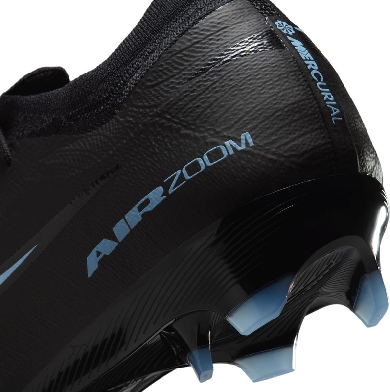 Nike Mercurial Vapor 16 Pro Firm-Ground Low-Top Soccer Cleats (Black/Ice Blue) S gallery