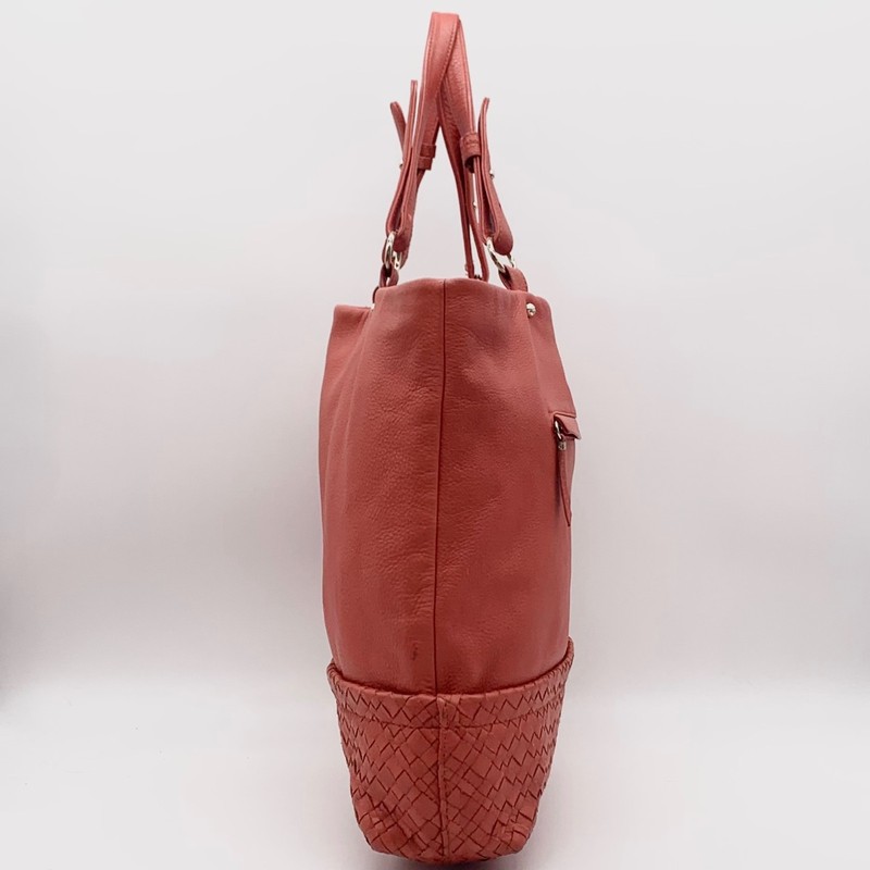 Elliot Lucca Red Pebbled Leather Cartagena Tote Bag gallery
