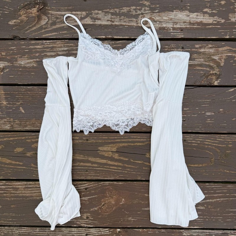 Shein Women’s White Crop-top XS