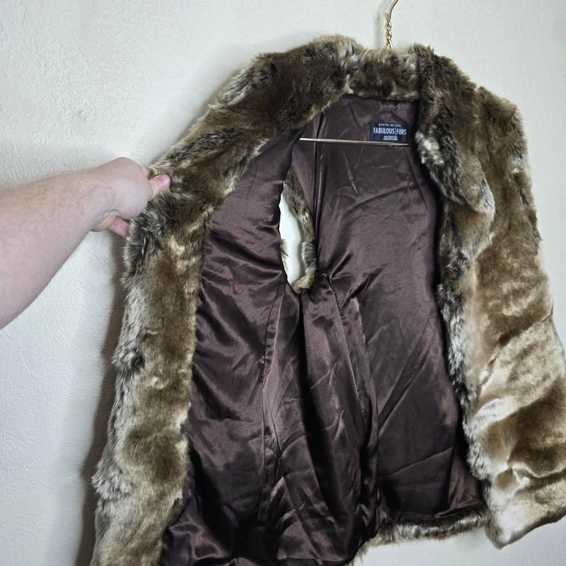 Donna Salyers Fabulous Furs Vintage Faux Fur Vest gallery