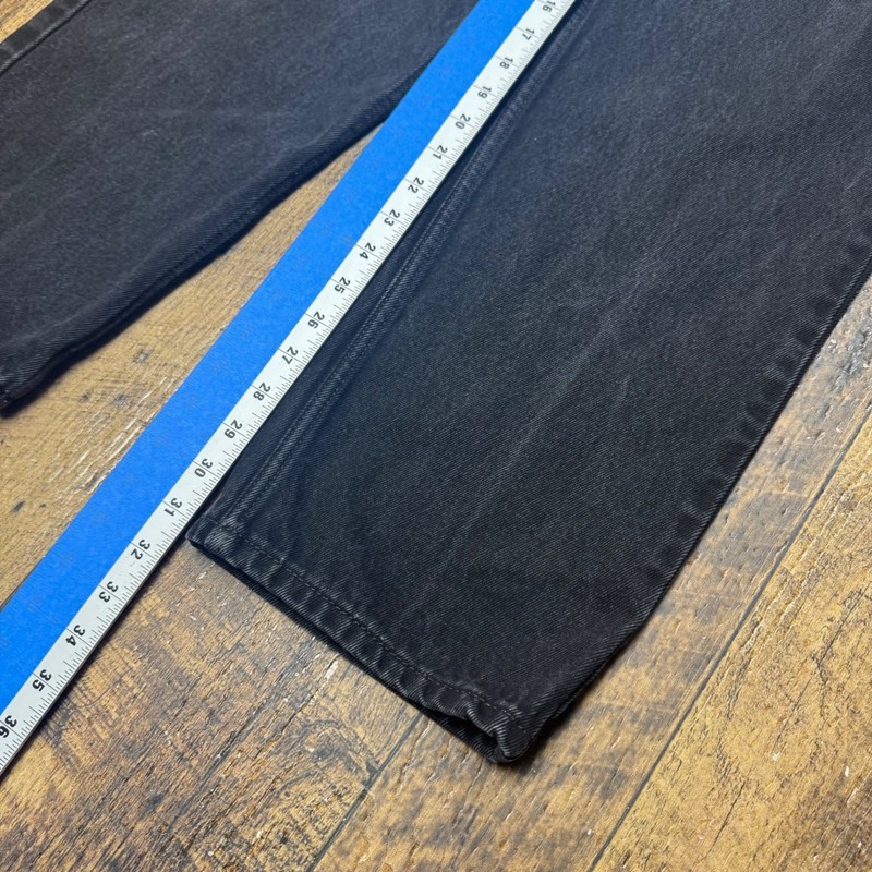 Levi Strauss Co 550 Mens Black Relaxed Fit Jeans Size 36x31 gallery