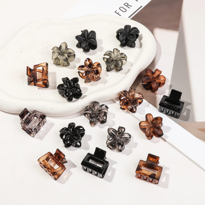 Mini Flower Hair Claw Clips 12 24 30Pcs Cute Women Hair Accessories Pack gallery