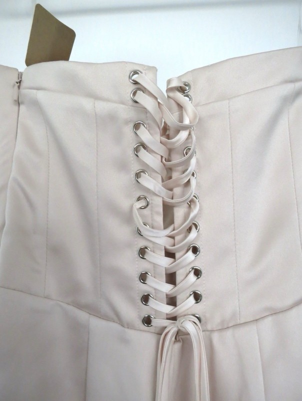 House Of CB Valeria Blush Strapless Corset Maxi Gown Dress gallery
