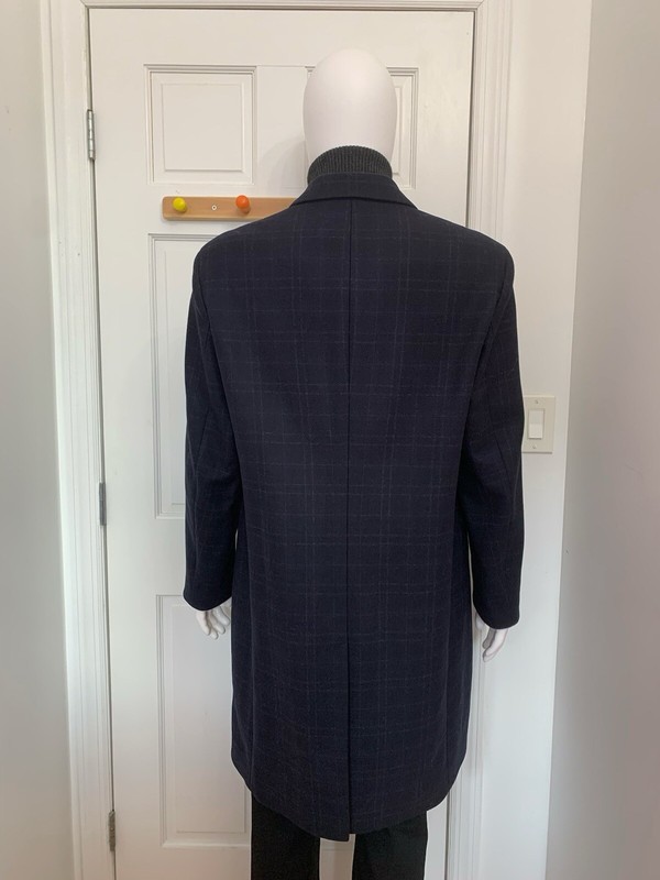 NWT Theory Men’s Baltic Multi Kensington Plaid Coat Size XXL $895 gallery