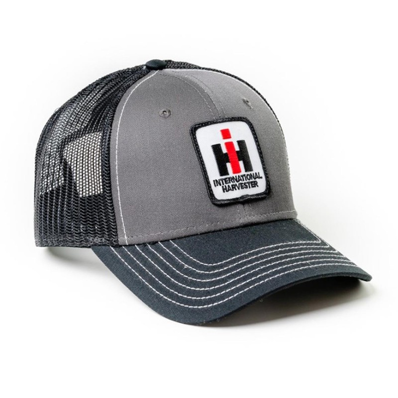 IH Logo Gray & Black Mesh Back Hat, IHGBM