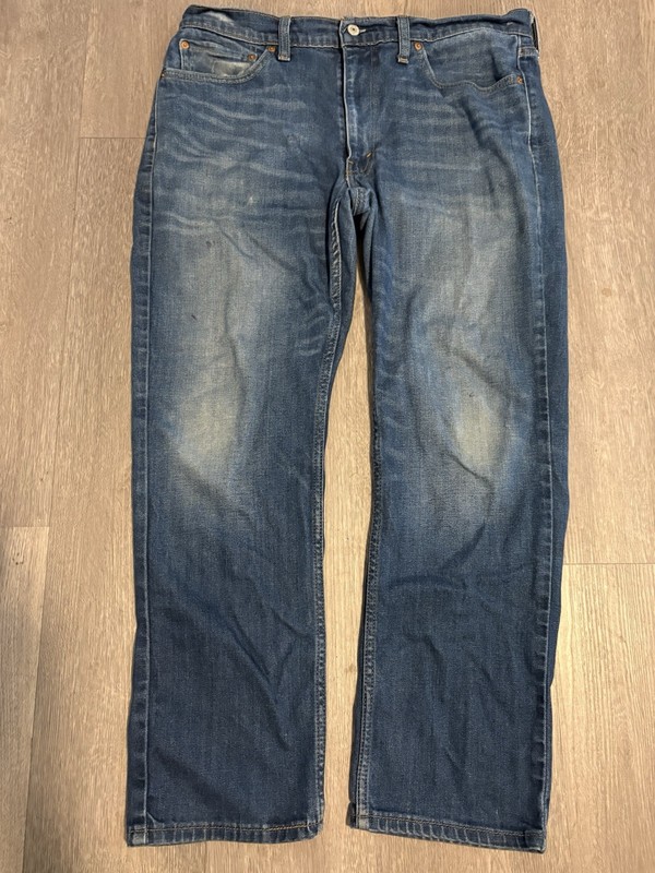 Levis 514 Jeans Mens Size 36×30 Straight Leg Fit Blue Denim medium wash Fade