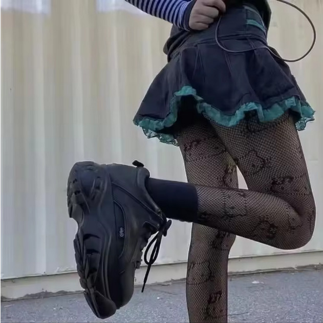 Kawaii Hello Kitty Japanese Lolita Black Fishnet Pantyhose Tights Stockings New gallery