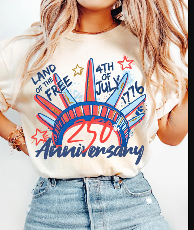 4th of July 250th Anniversary Shirt, T- Shirt for Independence Day