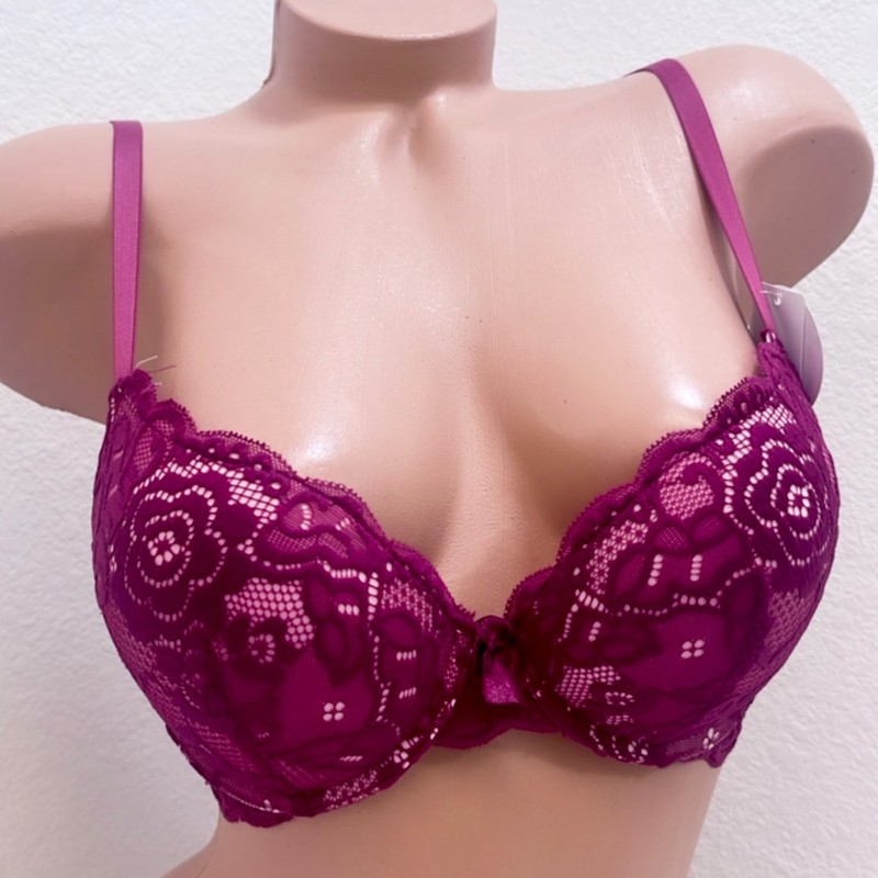 EXTREME DOUBLE PUSH UP Add 2 Cup Sizes Push Up Bra Padded FREE RETURN 1,3 or 6pc gallery