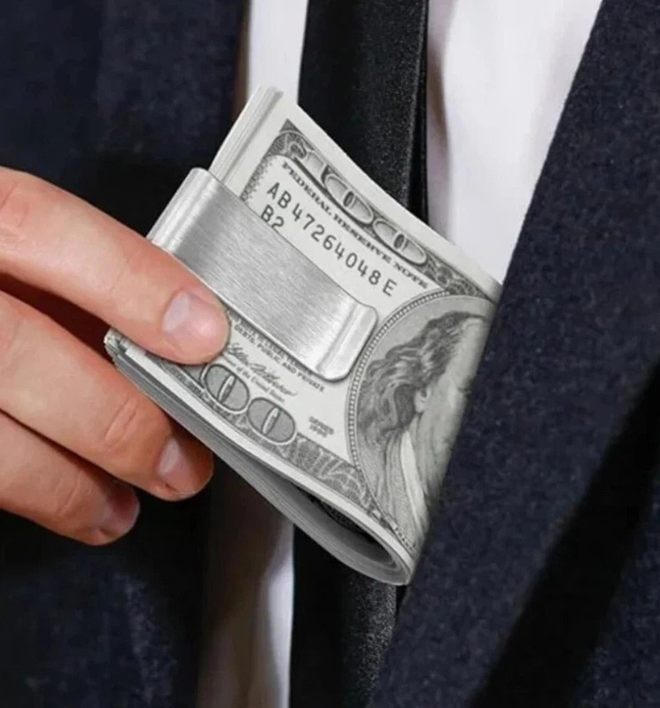 1Pc Stainless Steel Metal Money Clip Creative Banknote Clip Belt Clip Personalit gallery