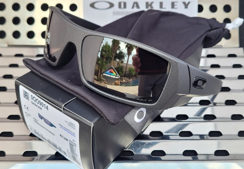 New Oakley GASCAN 9014-3560 Sunglasses Matte Steel w/ Prizm Black Polarized gallery