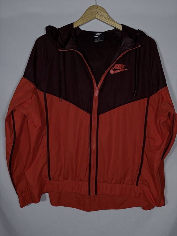 Nike Sportswear Windrunner Jacket Full Zip Women’s Red Orange/Maroon Size XL
