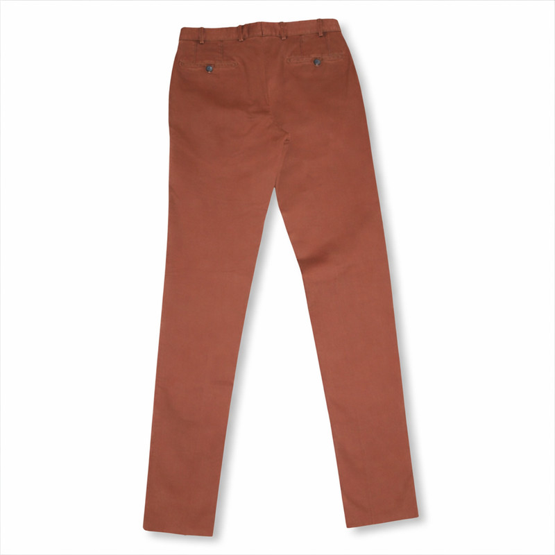 HILTL HTL Men's 33 Unfinished Brown Dustin So. Chino Pants Flat Front Trousers gallery