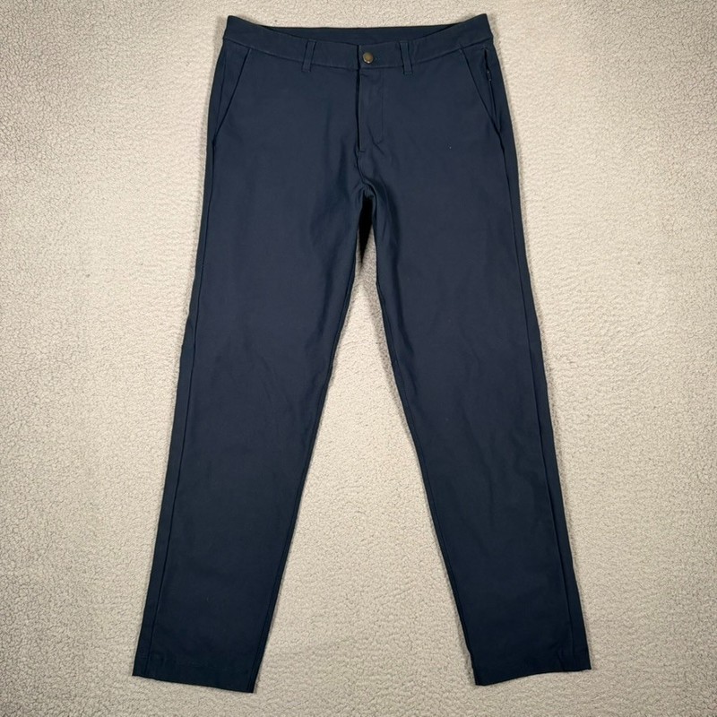 Lululemon Pants Mens 32×28 Blue Commission Slim Warpstreme Golf Casual Preppy
